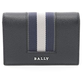 Bally-Bally Leather Business Card Case-Brown,Black,Navy blue
