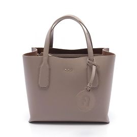Bolsa tote de couro clássico Furla Marrom