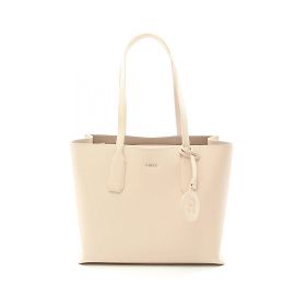 Bolsa tote de couro rosa clássica Furla Rosa