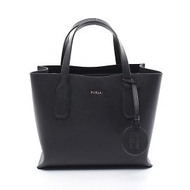Bolsa tote de couro preto clássico Furla Preto