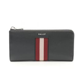Portafoglio lungo in pelle nera Bally Nero
