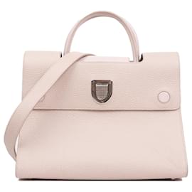 Dior-DIOR - Diorever Dior handbag in pale pink grained leather-Beige