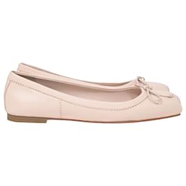Christian Louboutin-Ballerines Mamadrague Christian Louboutin en cuir beige-Beige