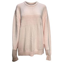 Supreme Stricklogo Pullover aus rosa Baumwolle Pink