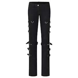 Dolce & Gabbana-DOLE & GABBANA ‘SEX’ BONDAGE PANTS-Black