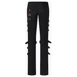 Dolce & Gabbana-DOLE & GABBANA ‘SEX’ BONDAGE PANTS-Black