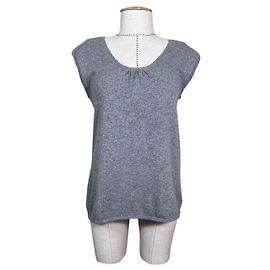 Débardeur en cachemire gris FTC Taille L Gris