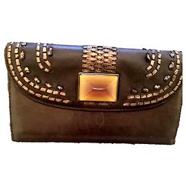 Dior leather wallet brown Brown