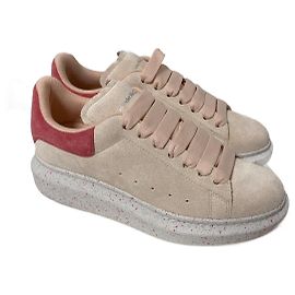 Alexander McQueen Wildleder Oversize Sneakers Pink Weiß Fuschia