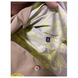Versace-Camisa Barocco Versace-Bege,Amarelo