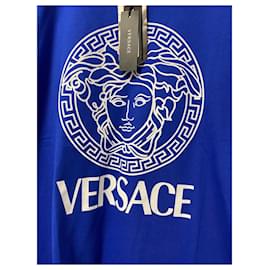 Versace-Versace Medusa T-shirt-White,Blue