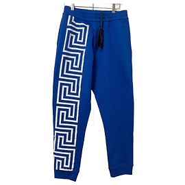 Versace Greca Jogginghosen Weiß Blau