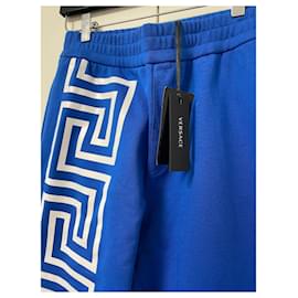 Versace-Versace Greca Joggers-White,Blue