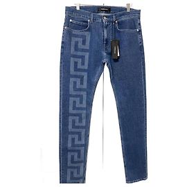 Versace Versacw Greca Straight Denim Blue Light blue