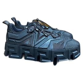 Versace-Versace Greca Labyrinth Sneakers-Black
