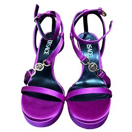 Sandali Versace Crystal Medusa 95 Rosa Fuschia