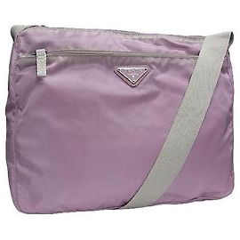 Prada Pink Nylon Travel Bag Pink