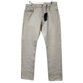 Denim Biggie Medusa de Versace Beige Gold hardware