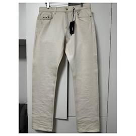 Versace-Versace Medusa Biggie Denim-Beige,Gold hardware