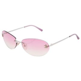 Óculos de sol Chanel Rosa Degradê Plástico Rosa