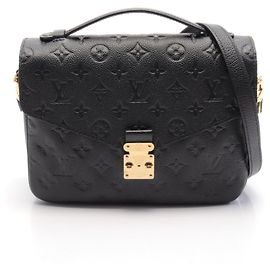 Louis Vuitton Pochette Metis MM Monogram Noir Handbag Black