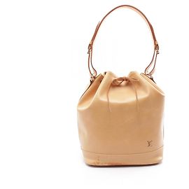 Louis Vuitton Noe Nomade Leather Shoulder Bag Beige