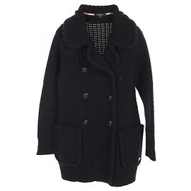 Burberry London Wool Cashmere Coat Black Black