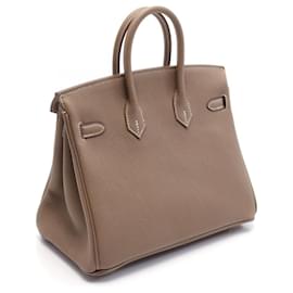 Hermès-Sac à main Hermes Birkin 25 Togo Marron-Marron