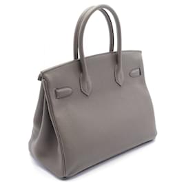 Hermès-Sac à main Hermes Birkin 30 Gris Meyer Togo-Gris