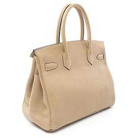 Hermès-Sac à main Hermès Birkin 30 en cuir Togo-Beige