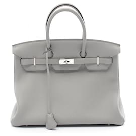 Hermès-Sac à main Hermes Birkin 35 Togo Gris-Gris