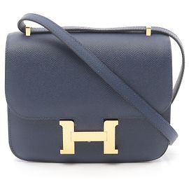 Hermès Hermes Constance 3 Mini Shoulder Bag Navy Blue