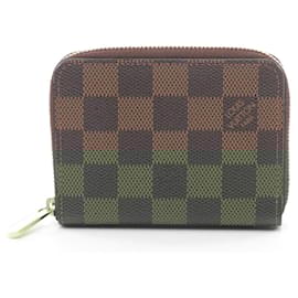 Louis Vuitton-Louis Vuitton Zippy Coin Purse Wallet Brown N63070-Brown