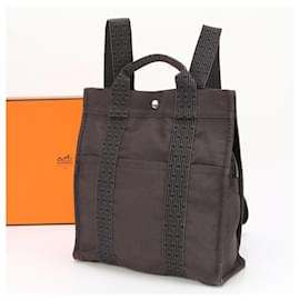 Hermès-Hermes Air Line Sac Ad MM Rucksack-Dark grey