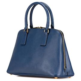 Prada-Prada Saffiano Leather 2WAY Handbag BL0837-Blue