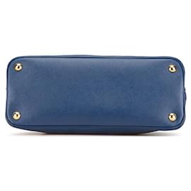 Prada-Prada Saffiano Leather 2WAY Handbag BL0837-Blue