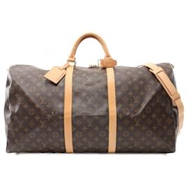 Louis Vuitton-Louis Vuitton Keepall Bandouliere 60 Boston Bag M41412-Brown