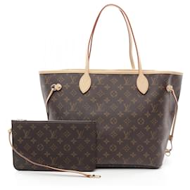 Louis Vuitton-Louis Vuitton Neverfull MM Tote Bag Monogram-Brown