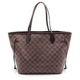 Louis Vuitton-Louis Vuitton Neverfull MM Damier Ebene Tote Bag-Brown