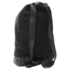Balenciaga-Balenciaga Canvas Leather Backpack 392007-Black
