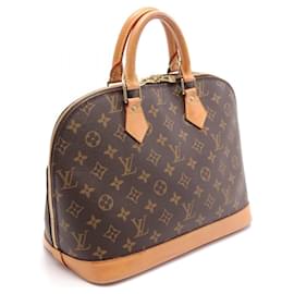 Louis Vuitton-Louis Vuitton Alma PM Handbag Monogram Brown-Brown