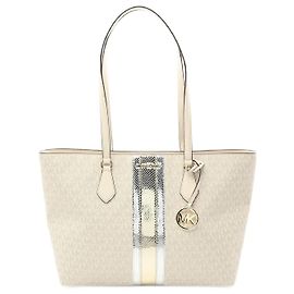 Michael Kors Sheila Signature Tote Bag White