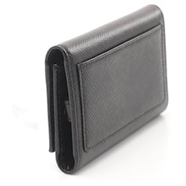 Prada-Prada Saffiano Leather Key Case 2PG002-Black