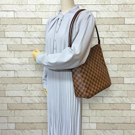 Louis Vuitton-Louis Vuitton Looping GM Damier Shoulder Bag-Brown,Damier ebene