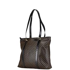 Céline-Celine Macadam Tote Bag-Brown,Black