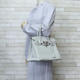 Hermès-Hermes Birkin 30 Handbag-White