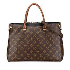 Louis Vuitton-Louis Vuitton Monogram Pallas Handbag-Brown,Black