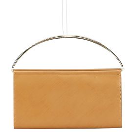 Cartier Trinity Handle Handtasche Bi-Fold Geldbörse Silber Beige Golden