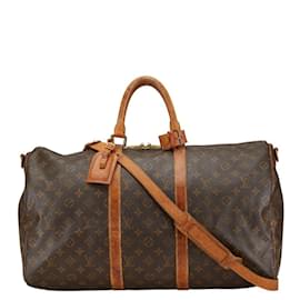 Louis Vuitton-Louis Vuitton Monogram Keepall Bandouliere 50-Brown