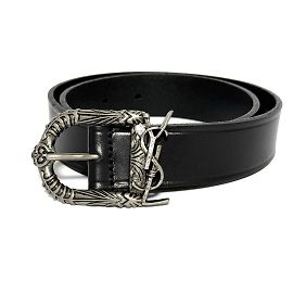 Cinto western com fivela para mulheres Saint Laurent Preto